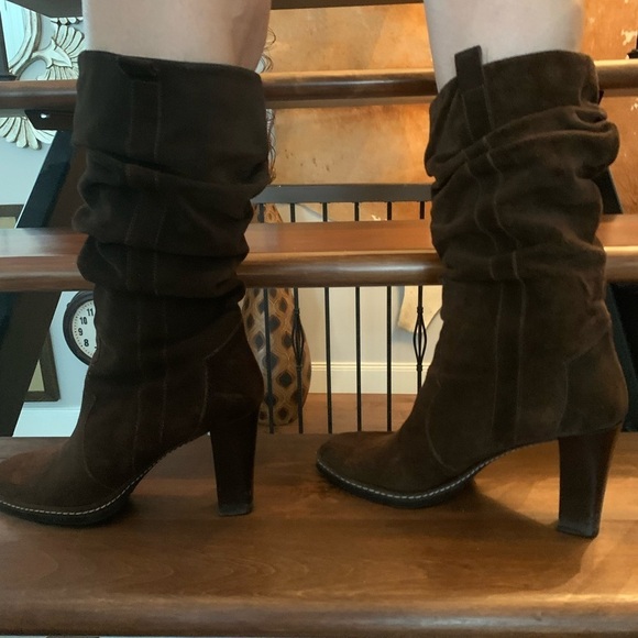 Via Spiga Brown Suede Boots Sz 10 - Picture 10 of 10